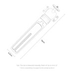 SF26 65cm Long Large Size Chassis Aluminum Alloy Pole Ball Head Telescopic Tripod Stand Selfie Stick - Image 17