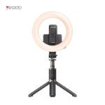 SF12 5 level Aluminum Alloy Portable With LED Ring Light Phone Holder Stand Selfie Stick