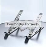 LP01 folding portable Aluminum Alloy Computer laptop using mobile phone tablet stand holder - Image 9