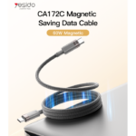 CA172C 1M Length TC To TC Built-in Intelligent Chip PD 60W Fast Charging Magnetic Saving Data Cable - Image 2