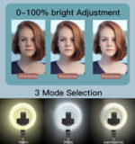 SF12 5 level Aluminum Alloy Portable With LED Ring Light Phone Holder Stand Selfie Stick - Image 9