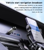 YAU81 Zinc Alloy Low Latency 8meter Stable Transmission Built-in Microphone Car Bluetooth Receiver - Image 11