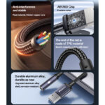 YAU46 Aluminum Alloy USB to 3.5MM High Ficelity Sound 48KHZ High Sampling Audio Cable - Image 3