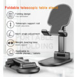 C85 Portable Desktop Telescopic Folding Phone Holder | Adjustable Aluminium Alloy Tablet Stand - Image 2