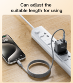 CA172C 1M Length TC To TC Built-in Intelligent Chip PD 60W Fast Charging Magnetic Saving Data Cable - Image 10