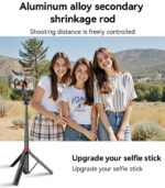 SF24 360 Adjustable BT5.2 Aluminum Alloy 2 in 1 Magnetic Double Clamp Selfie Stick Tripod - Image 14