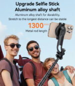 SF24 360 Adjustable BT5.2 Aluminum Alloy 2 in 1 Magnetic Double Clamp Selfie Stick Tripod - Image 15
