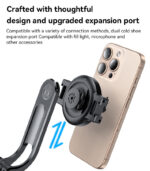 SF24 360 Adjustable BT5.2 Aluminum Alloy 2 in 1 Magnetic Double Clamp Selfie Stick Tripod - Image 17