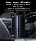 YAU81 Zinc Alloy Low Latency 8meter Stable Transmission Built-in Microphone Car Bluetooth Receiver - Image 12