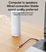 YAU46 Aluminum Alloy USB to 3.5MM High Ficelity Sound 48KHZ High Sampling Audio Cable - Image 13