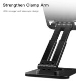 C183 Desktop Tablet Stands Aluminum Alloy Table Foldable Extend Support Desk Mobile Phone Holder - Image 12