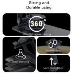 C184 new design 360 rotating phone holder | aluminum alloy folding phone holder on the table - Image 3