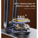 C184 new design 360 rotating phone holder | aluminum alloy folding phone holder on the table - Image 4