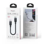 CA188 30CM PD 60W Fast Charging Type-C To Type-C Max With 480Mbps Data Transfer Braided Data Cable - Image 5