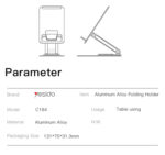 C184 new design 360 rotating phone holder | aluminum alloy folding phone holder on the table - Image 8