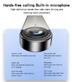 YAU81 Zinc Alloy Low Latency 8meter Stable Transmission Built-in Microphone Car Bluetooth Receiver - Image 13