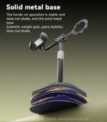 C297 360 Axis of Rotation 30-46CM Free Lifting Dual-purpose Desktop Live Broadcast Phone Holder - Image 14