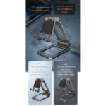 C98 360 Degree Adjustable Table Desk Mobile Phone Holder | Desktop Holder | Phone Tablet Holder - Image 3