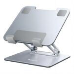 C185 Adjustable Height Aircooled Foldable Desktop Supporter Holder Metal Laptop Tablet PC Stand