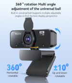 KM14 360 Ratation 2K 2 Million Pixels HD Camera Built-in Microphone Autofocus 1.5M Line USB Camera - Image 13