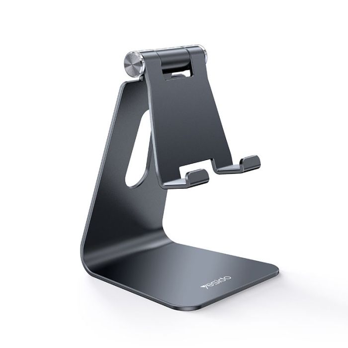 quality,Q_90 C96 Display Aluminium Table Adjustable Flexible Desktop Desk Tablet Mobile Phone Holder - Image 1