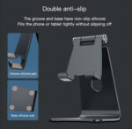 C96 Display Aluminium Table Adjustable Flexible Desktop Desk Tablet Mobile Phone Holder - Image 12