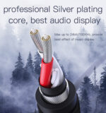 YAU16 3m Nylon Braided 3.5Mm To 3.5Mm Jack plug Speakers Music Connection Aux Auxiliar Audio Cable - Image 9