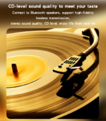 YAU81 Zinc Alloy Low Latency 8meter Stable Transmission Built-in Microphone Car Bluetooth Receiver - Image 14