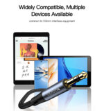 YAU39 1Meter Nylon Braided | 3.5Mm To 3.5Mm Jack plug speakers connection | Aux Auxiliar Audio Cable - Image 10