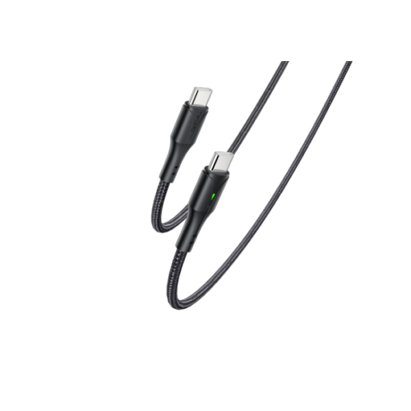 CA100 60W (20V/3A) Fast Charging USB Type-C Data Cable Nylon braided Cord Type-C to Type-C Cable