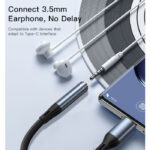 YAU38 Aluminum Alloy Nylon USB-C cable | Type c to 3.5MM Aux Audio Jack Earphone Headphone Cable USB - Image 4