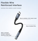 YAU38 Aluminum Alloy Nylon USB-C cable | Type c to 3.5MM Aux Audio Jack Earphone Headphone Cable USB - Image 10