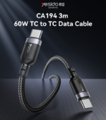 CA194 3M PD 60W Fast Charging Type-C To Type-C Max With 480Mbps Data Transfer Braided Data Cable - Image 6