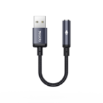 YAU46 Aluminum Alloy USB to 3.5MM High Ficelity Sound 48KHZ High Sampling Audio Cable