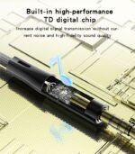 YAU43 Aluminum Alloy Built-in High-performance 3.5MM AUX HD Call Audio Cable - Image 11