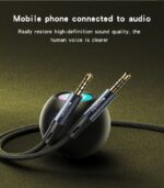 YAU43 Aluminum Alloy Built-in High-performance 3.5MM AUX HD Call Audio Cable - Image 12