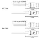 CA130C 2M USB To Type-C 18W Fast Chagrging Built-in Smart Chip Aluminum Alloy Braided Data Cable - Image 17