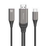 HM07 2 Meters 4K 60HZ Type-C To HDMI Video Cable &  PD Fast Charging Audio Cable