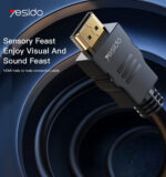 HM09 1.5 meters 4K 30Hz High Frame Rate HDMI to HDMI PVC  Cable - Image 6