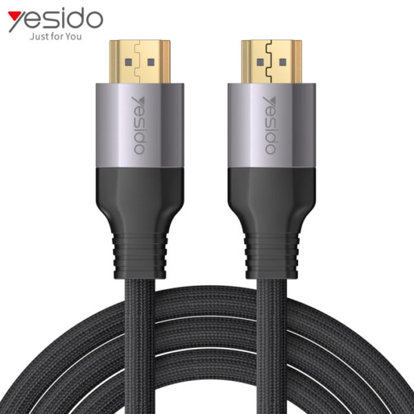 HM08 2 meters 4K 60Hz High 3D Effect HDMI to HDMI Nylon Cable Adapter