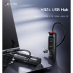 HB24 5 IN 1 USB C HUB | PD 100W For Laptop Tablet Mobile Phone Support OTG Function Adapter - Image 2