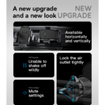 C241 Car Vent Cell Phone Holder | Car Hands Free Cradle in Vehicle Car Phone Holder Mount - Image 3