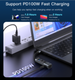 HB24 5 IN 1 USB C HUB | PD 100W For Laptop Tablet Mobile Phone Support OTG Function Adapter - Image 12