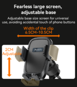 C241 Car Vent Cell Phone Holder | Car Hands Free Cradle in Vehicle Car Phone Holder Mount - Image 12