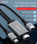 HM01 Professional 4K 60HZ Type-C to HDMI Audio Video & PD Fast charging Audio Cable - Image 6