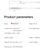 HB18 Customizable USB3.0 USB Hub Adapter | Multiport Dock Adapter Laptop Docking Station - Image 8