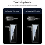 YAU41 2 in1 Wireless Adapter 3.5mm Audio AUX Adapter Bluetooth 5.1 Transmitter Receiver For Car - Image 3