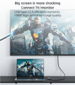 HM15 Ultra-low Latency TC & USB Dual System Compatible Computer Split Screen Laptop Screen Splitter - Image 9