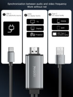 HM02 USB Charging 1080p 4K 60HZ  TYPE-C To HDMI Video Cable Adapter - Image 14