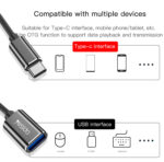 GS01 Mobile Phone Type-C Female USB Data Transmit Type-C to USB-A OTG Adapter - Image 8